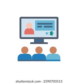 E-Classroom Icon for Online Learning