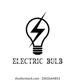 Eclectic Bulb logo with vector with Wight background 