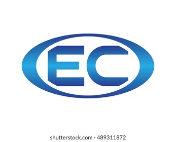 EC-letter abbreviations blue oval logo