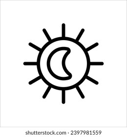 Eclipse alt icon. Simple vector sign