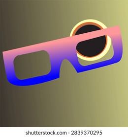 eclipse glass design vector simple n elegant.