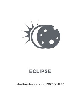 Eclipse icon. Eclipse design concept from Astronomy collection. Simple element vector illustration on white background.