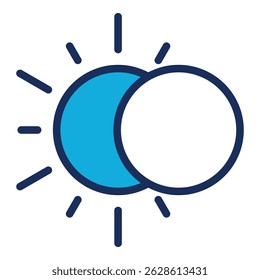 Elemento De Ícone Eclipse Para Design