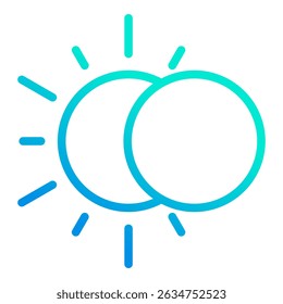 Elemento De Ícone Eclipse Para Design