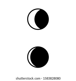 eclipse icon. Element of minimalistic icon for mobile concept and web apps. Signs and symbols collection icon for websites, web design, mobile app on white background