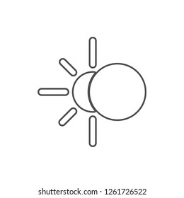 eclipse icon. Element of web for mobile concept and web apps icon. Thin line icon for website design and development, app development