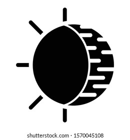 eclipse icon glyph vector design 