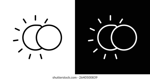 Eclipse icon Graphic vector set for ui design