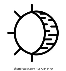 eclipse icon outline vector design
