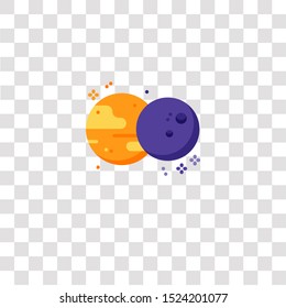eclipse icon sign and symbol. eclipse color icon for website design and mobile app development. Simple Element from space collection for mobile concept and web apps icon.