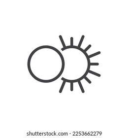 Eclipse Icon Sign Symbol Vector