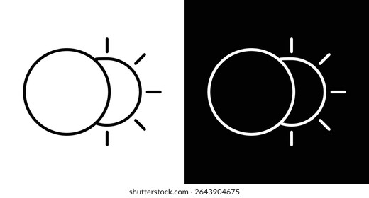 Eclipse icon symbol concept for graphic design, Website, UI. EPS