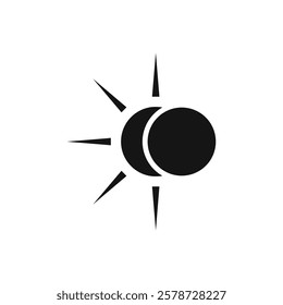 Eclipse icon Thin line art collection