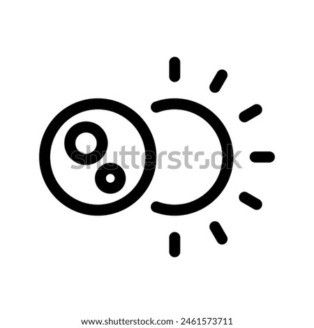 Eclipse Icon Vector Symbol Design Illustration