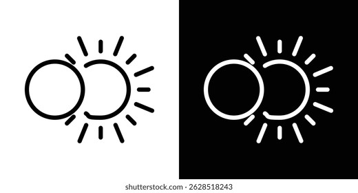 Eclipse icon vector for web, computer and mobile apps