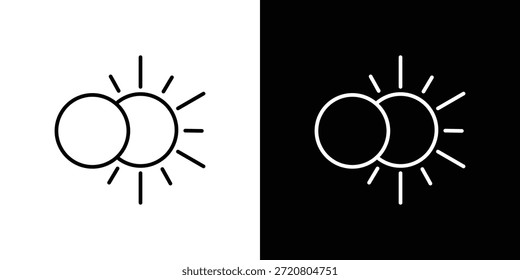 Eclipse-Symbole Grafikdesign, Vektorsymbole. Symbol EPS10.