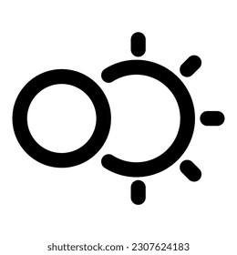 eclipse Illustration vector icon illustration asset