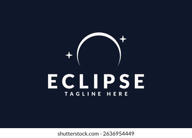 eclipse logo vector illustration, circle sunshine logo template