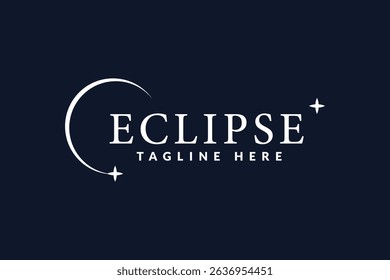 eclipse logo vector illustration, circle sunshine logo template