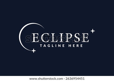 eclipse logo vector illustration, circle sunshine logo template