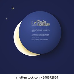 eclipse of the moon, background for your presentation or design