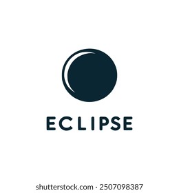 eclipse moon nature logo vector illustration template design