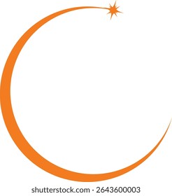 Eclipse Simple Vetor design, pode ser usado como um logotipo ou fazer algumas edições nele para ser útil no design