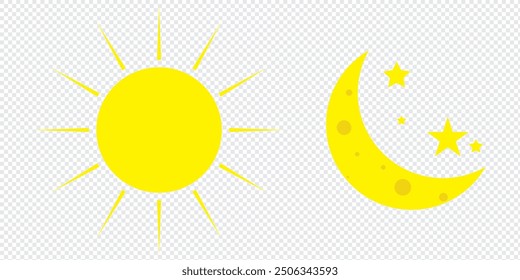 Eclipse con el icono de la línea de la luna creciente, signo de Vector de contorno, pictograma de estilo lineal aislado en blanco. Símbolo del eclipse solar, ilustración del logotipo. EPS 10.