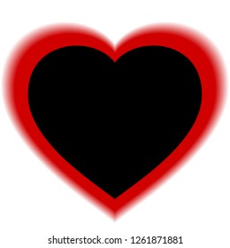 The Eclipse of the sun in the form of heart