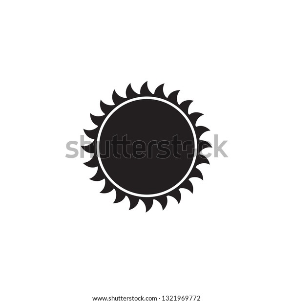 Eclipse of the sun\
icon vector logo\
template