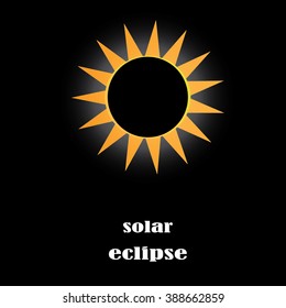 Eclipse of the sun. Vector illustration, eps 10.