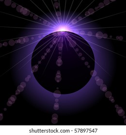 Eclipse vector background.