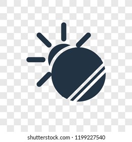 Eclipse vector icon isolated on transparent background, Eclipse transparency logo concept