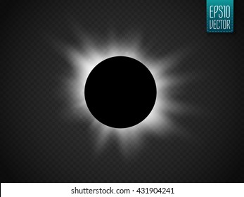 Eclipse vector illustration.