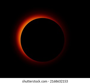 Eclipse vector illustration. Astronomy concept.