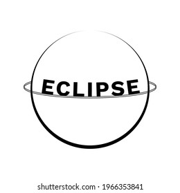 Eclipse white and black logo minimalist