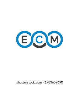 Ecm Letter Logo Design Vector Stock Vector (Royalty Free) 1983659690 ...