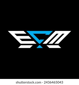 ECM letter logo vector design, ECM simple and modern logo. ECM luxurious alphabet design  