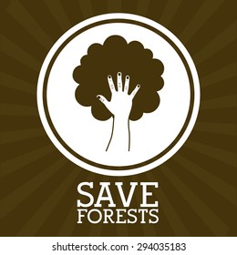 Eco actions digital design, vector illustration eps 10