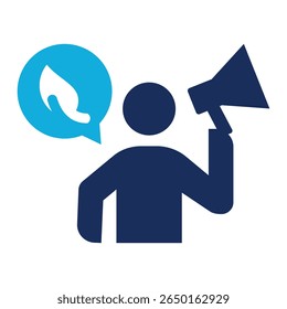Eco Activist Icon-Element für Design