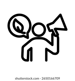 Eco Activist Icon-Element für Design
