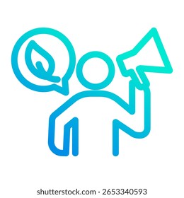 Elemento Eco Activist Icon Para Design