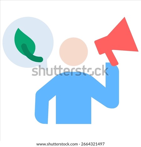 Eco Activist Icon Element For Design