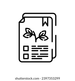 ECO-Abkommen Symbol in Vektorgrafik. Illustration
