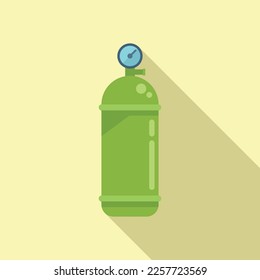 Eco air balloon icon flat vector. Energy power. Safe earth