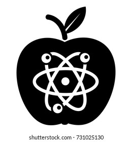 Eco apple icon. Simple illustration of eco apple vector icon for web