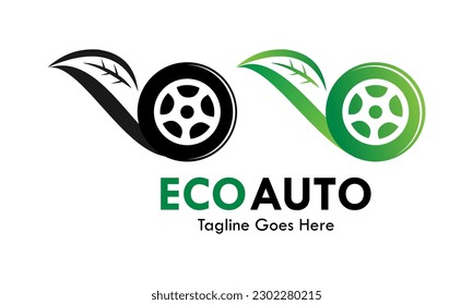 Ilustración del logotipo de diseño automático de Eco
