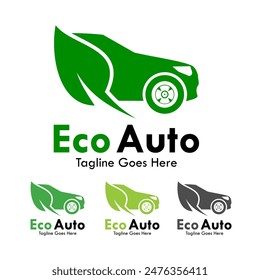 Eco Auto Design Logo Vorlage Illustration