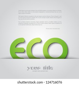 Eco background