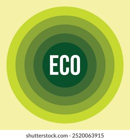 Concepto de fondo ECO. Logotipo del círculo de la ecología